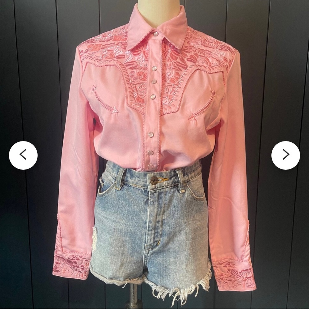 *VINTAGE H Bar C Western Pearl Snap Shirt